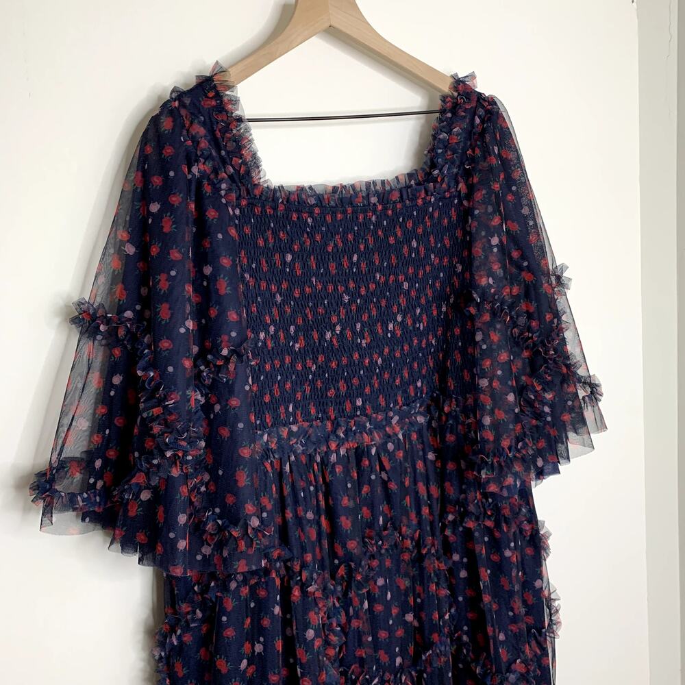 Jessakae Everafter Ever After Dress Navy Floral  Womens XXL 2XL Blue - Picture 4 of 16